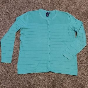 Northwest Bluish Green LS Cardigan XL